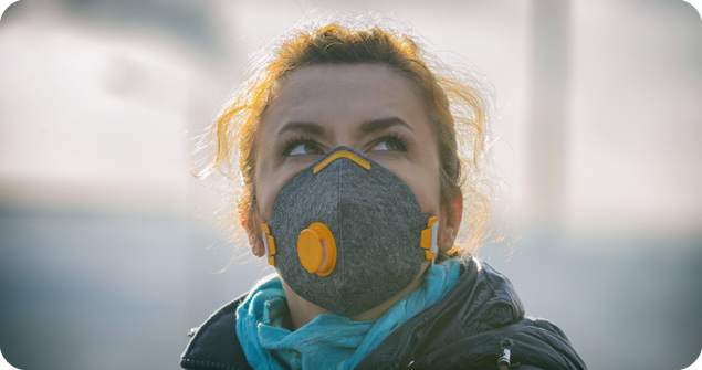 Luftverschmutzungskarte für Polen