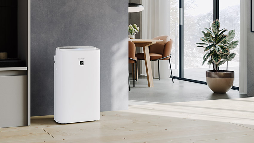 Sharp UA-KIN52E-W Luftreiniger in Raumgestaltung