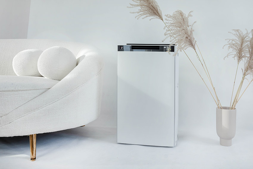 Sharp KI-TX100EU-W als Premium-Luftreiniger mit Luftbefeuchtung für Allergiker
