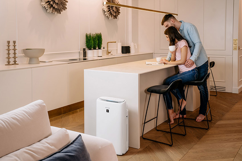 Sharp UA-KIN52E-W als Luftreiniger mit Luftbefeuchtung für Allergiker