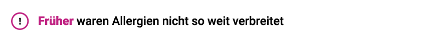 Allergien und Zivilisationskrankheiten - Warnung
