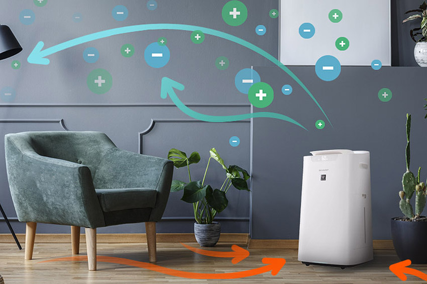 Sharp UA-KIL80E-W entfernt Staub und Milben