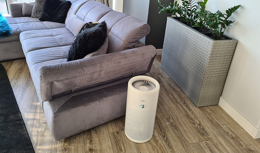 LIFAair Luftreiniger im Wohnzimmer
