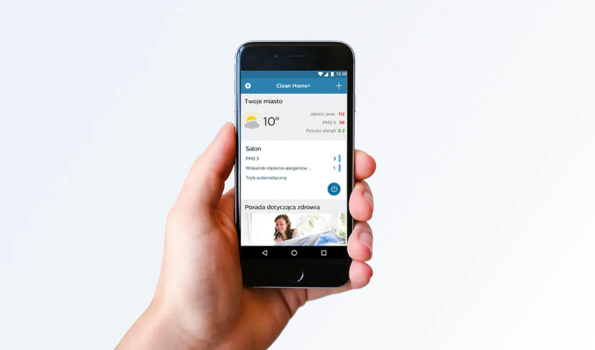 Clean_Home+ App auf dem Smartphone