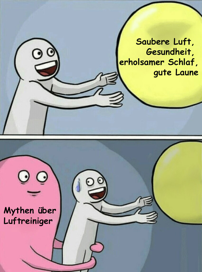 Mythen über Luftreiniger - Meme