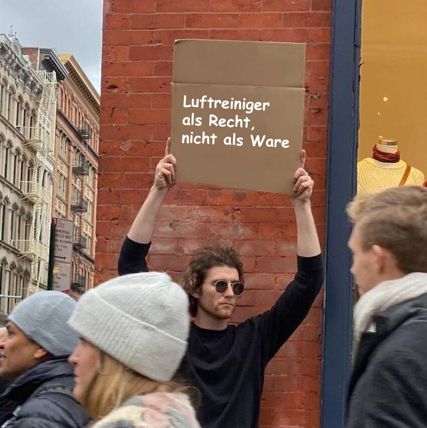 Mythen über Luftreiniger - Meme