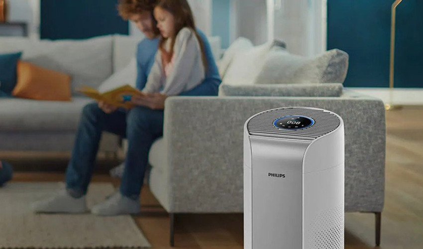 Ein Luftreiniger mit fortschrittlichen Sensoren, z. B. Philips Dual Scan AC3059/51