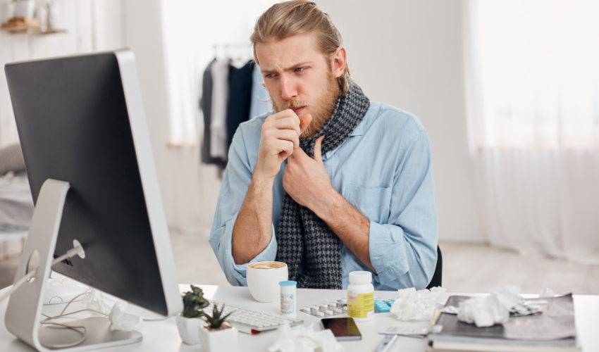 Die Symptome von zu trockener Luft können mit einer Erkältung verwechselt werden