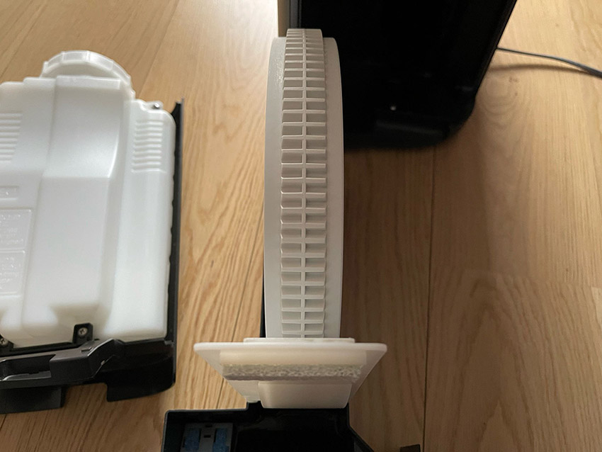 Zahnrad am Luftbefeuchterfilter