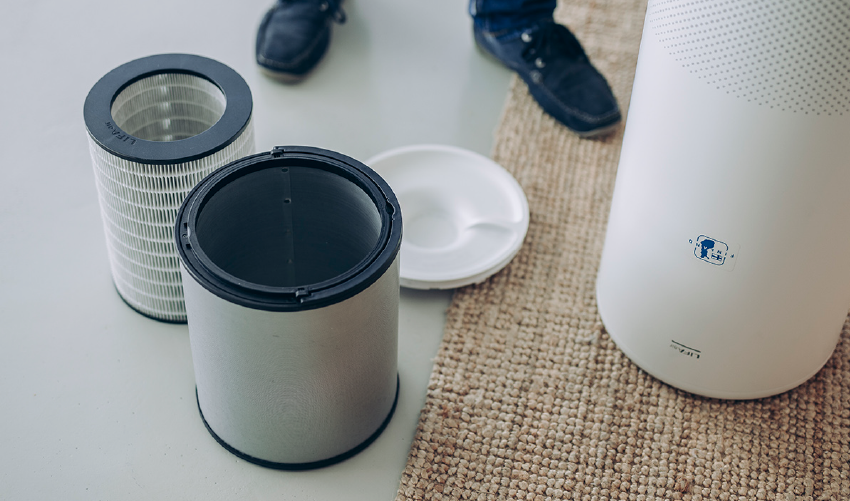 Aktivkohle- und HEPA-Filter eines LIFAair Luftreinigers