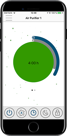 IDEAL AIR PRO 40 Ansicht der IDEAL AIR PRO App