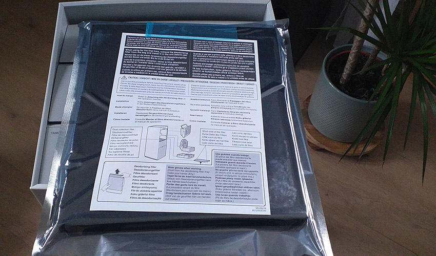 Daikin MCK70ZW - Montageanleitung für den Aktivkohlefilter