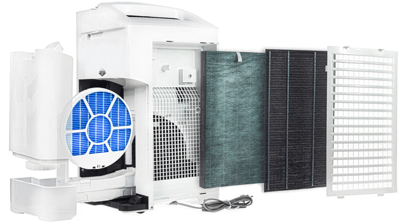 4 Filter im Sharp KC-A50EUW