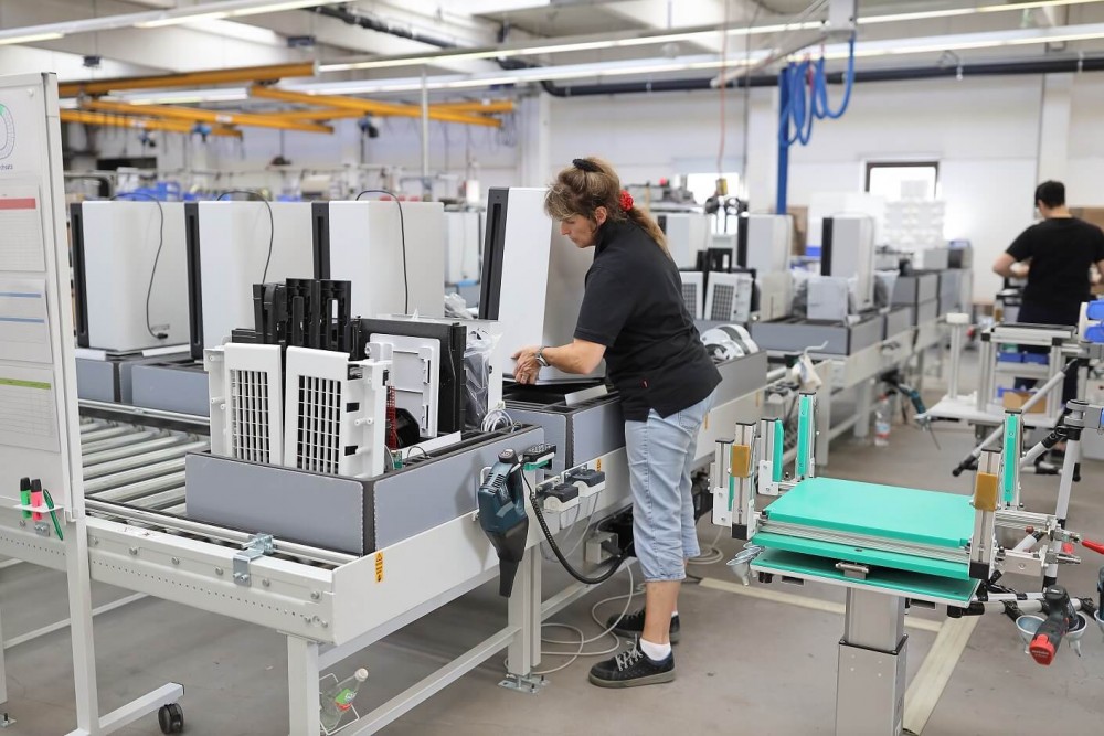 Zusammenstellung der Ideal Luftreiniger-Komponenten