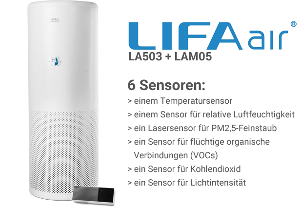 LIFAair LA503 + LAM05 Sensoren