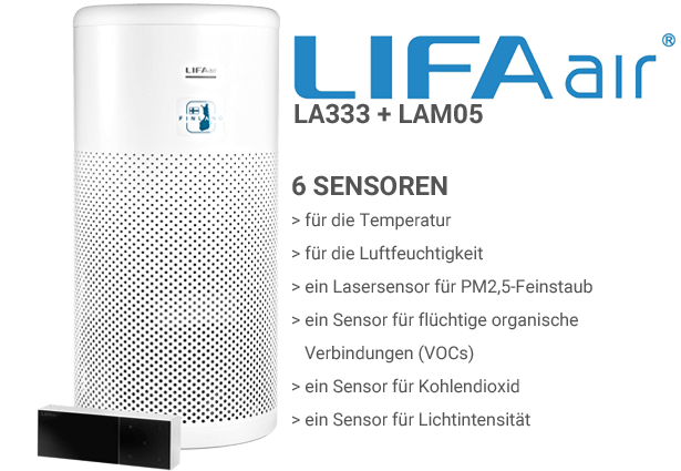 LIFAair LA333 + LAM05 Sensoren
