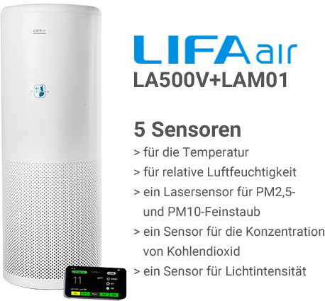 LIFAair LA500V Sensoren