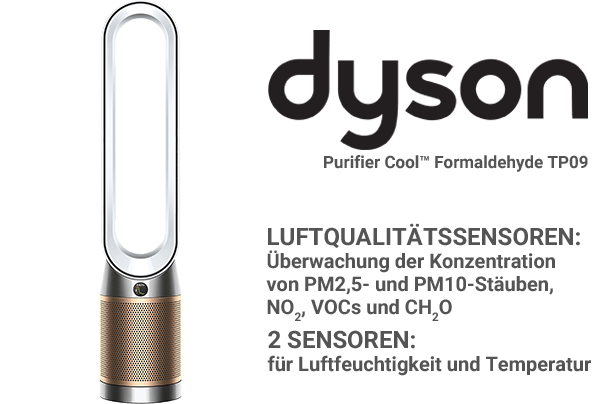 Dyson Purifier Cool Formaldehyde TP09 - Sensoren