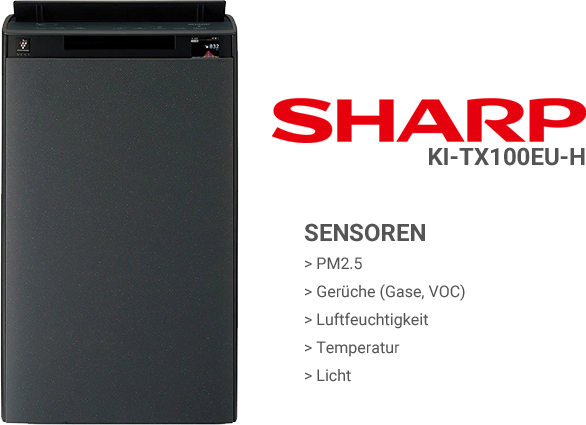 Sensoren im Luftreiniger Sharp KI-TX100EU-H