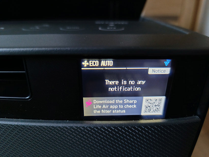 Sharp KI-TX100EU-H – keine Benachrichtigungen