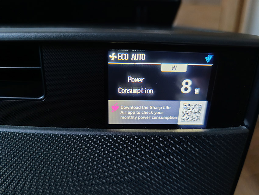 Sharp KI-TX100EU-H – aktueller Energieverbrauch