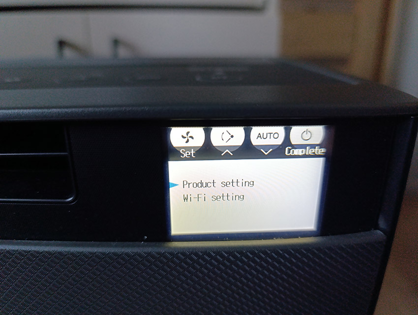 Sharp KI-TX100EU-H – Einstellungen der Luftreiniger-Parameter