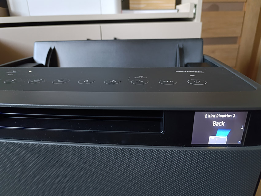 Sharp KI-TX100EU-H – Lamellen-Einstellungen