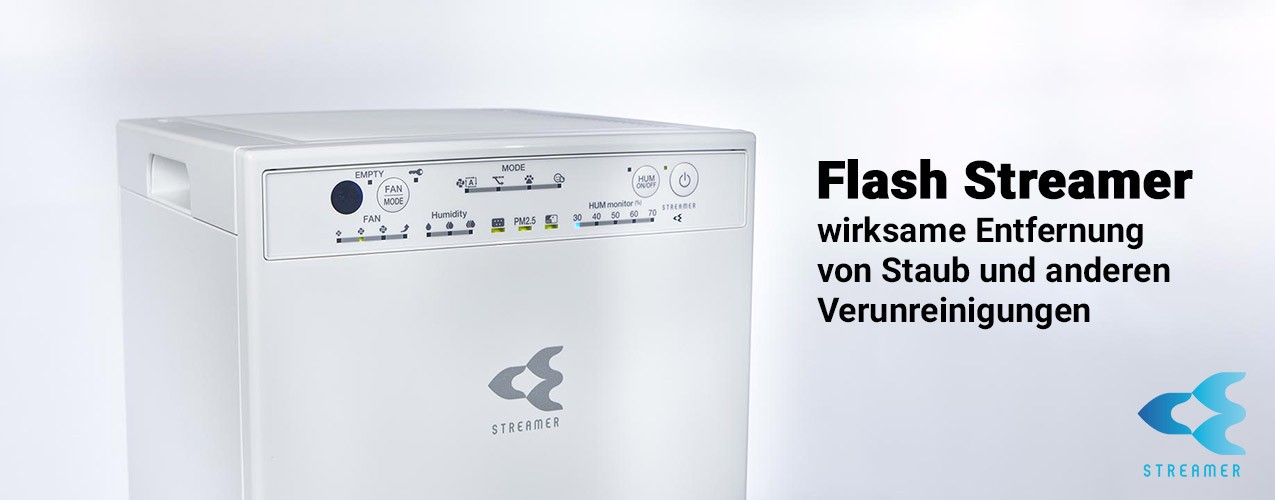 Flash-Streamer-Technologie im Luftreiniger Daikin MCK555AW