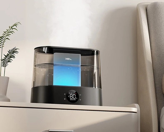 Nahaufnahme des Displays beim DREO HM420S