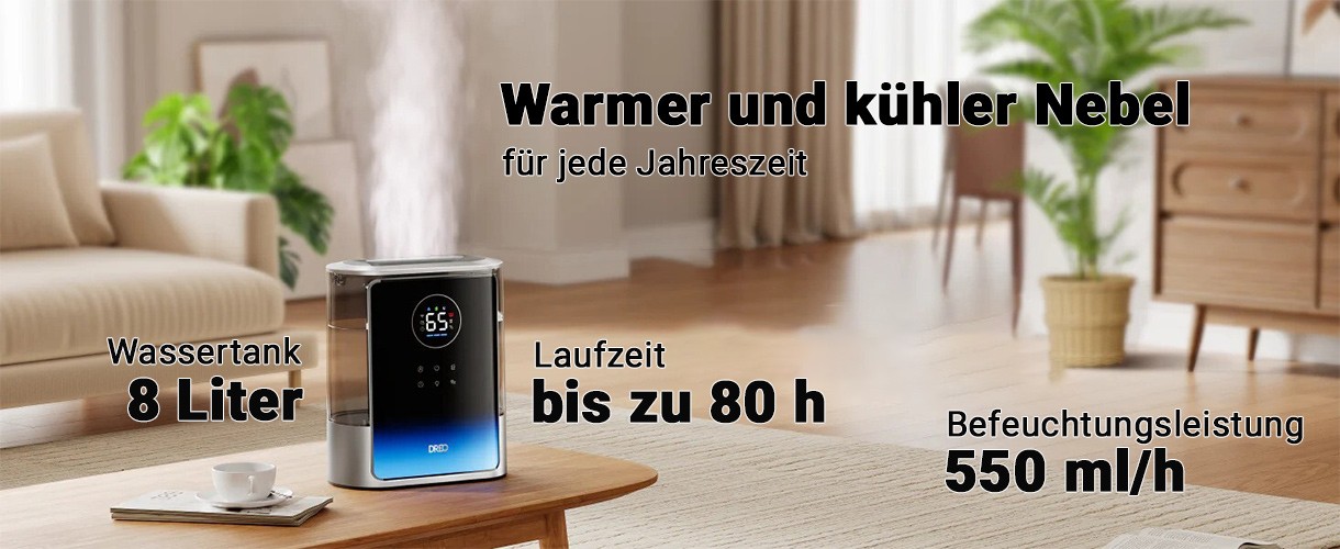 Funktionsprinzip des DREO HM817S Luftbefeuchters