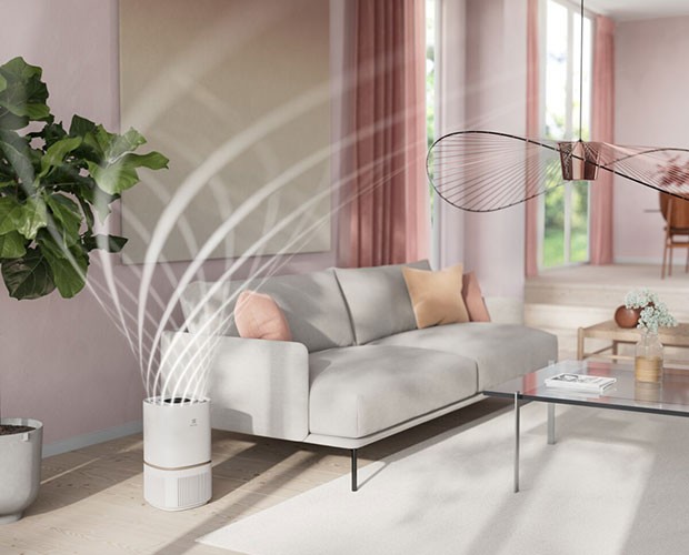 Spiralförmiger Luftauslass im Electrolux Pure 500