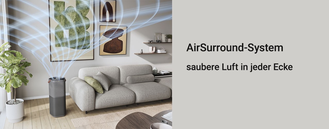 Funktionsweise der AirSurround-Technologie im Electrolux Pure 600 XL