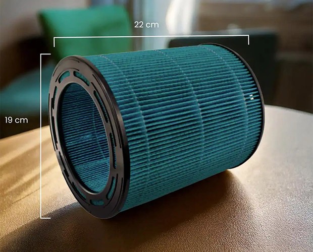 Abmessungen des Filters für Humea Grande