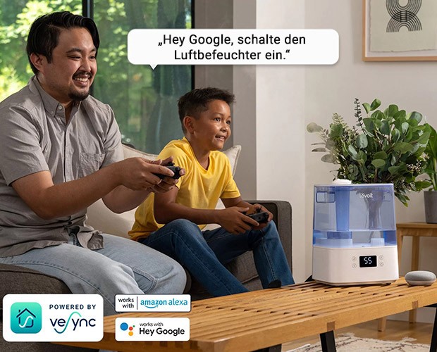 Sprachbefehle für den Levoit Classic 300S