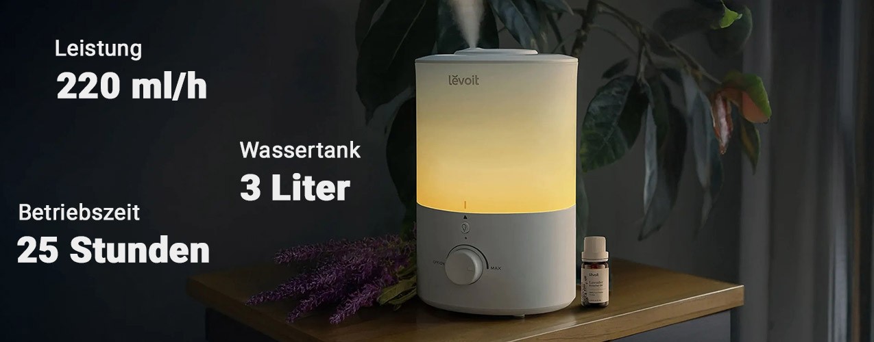 Funktion des Levoit Dual 150 Luftbefeuchters