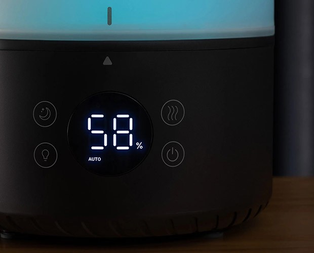 Detailansicht des Displays beim Levoit Dual 200S Pro