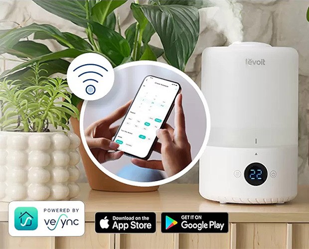 Steuerung des Levoit Dual 200S per Smartphone (App-Steuerung)