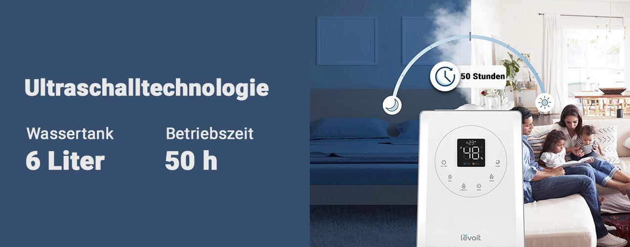 Funktionsweise des Luftbefeuchters Levoit LV600S