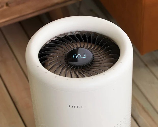 OLED-Display im Luftbefeuchter LIFAair LAH302