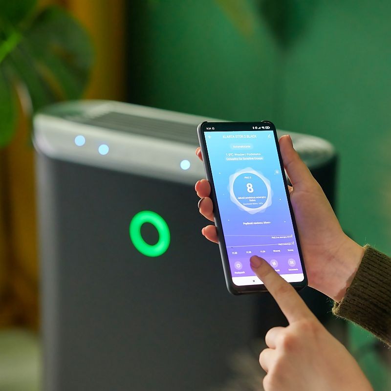 Die mobile App SMART LIFE - SMART LIVING zur Steuerung von Klarta Luftreinigern