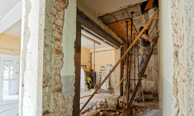 Raumtrocknung nach einer Überschwemmung – Renovierung