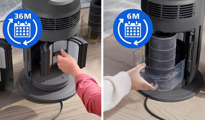 Filterwechsel im Philips AMF970/10 Air Performer