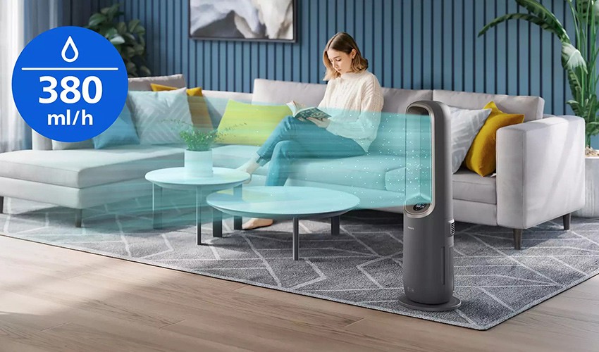 Funktionsweise des Luftbefeuchters im Philips AMF970/10