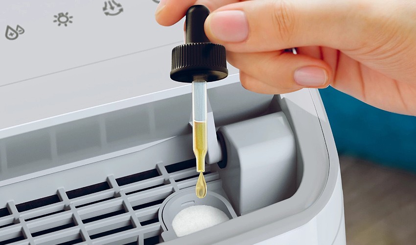 Anwendung der Aromatherapie im Philips DE3306/11