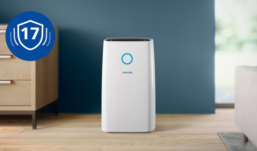 Anwendungsszene des Philips DE3306/11 Luftentfeuchters