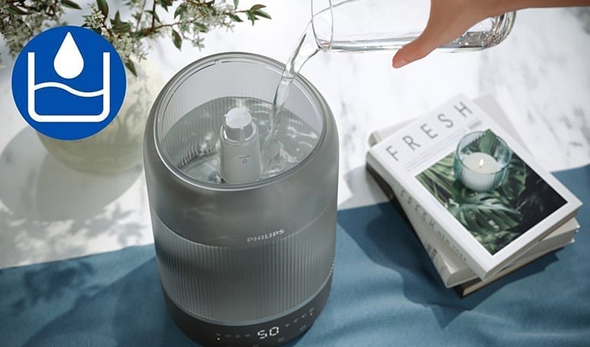 Befüllen des Wassertanks des Philips HU1510/03