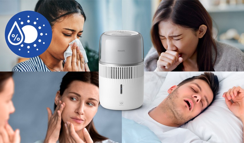 Wie der HU5710/00 die Auswirkungen trockener Luft reduziert