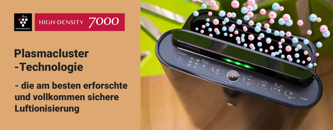 Funktionsweise der Plasmacluster-Technologie im Sharp KC-D40EUB