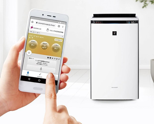 Sharp KI-TX100EU-W - Steuerung des Luftreinigers per Telefon
