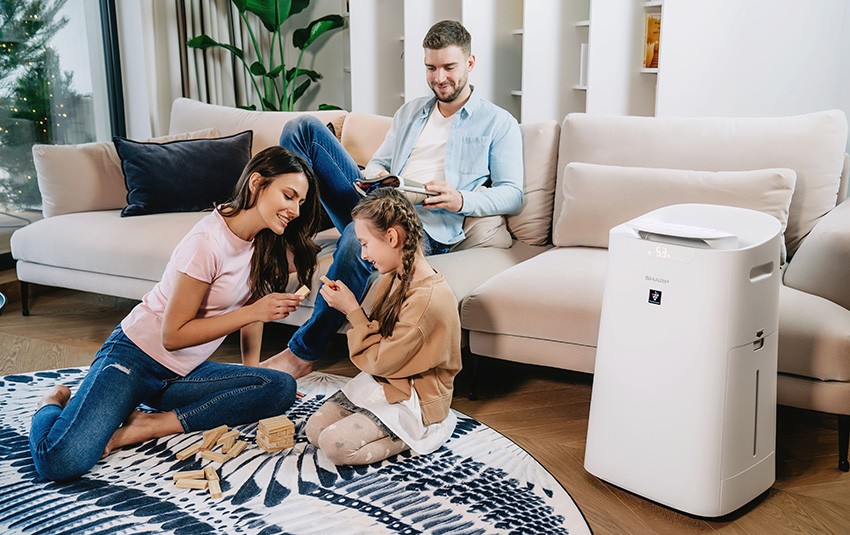 Luftreiniger mit Befeuchtungsfunktion Sharp UA-KIL80E-W